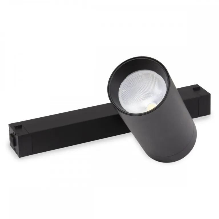 Трековый однофазный светильник AM Group Plain Opal AM589 20W 4000K BK