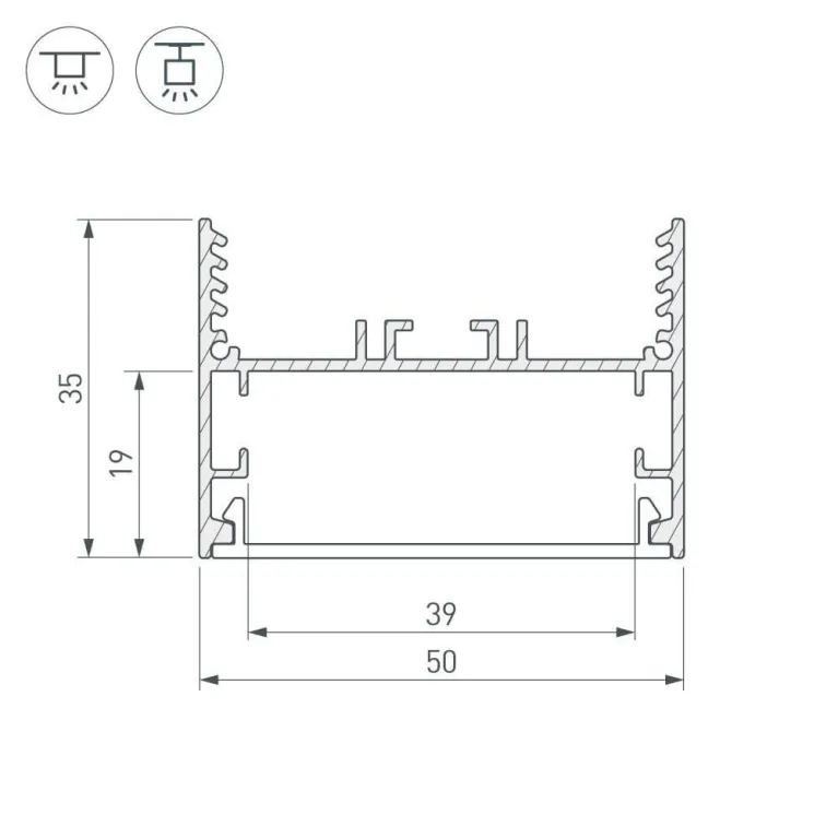 Профиль Arlight SL-LINE 029040