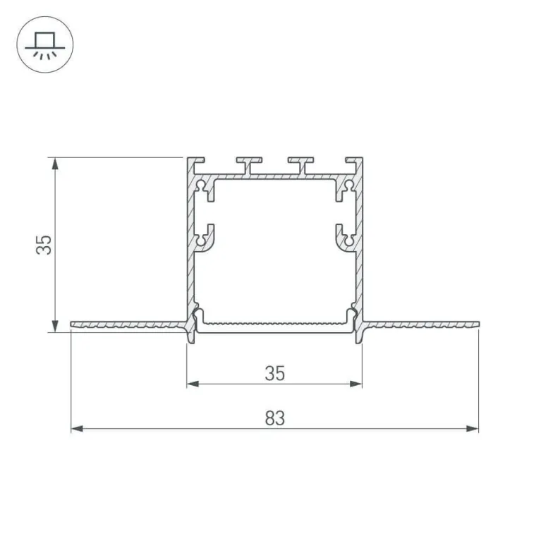 Профиль Arlight SL-LINIA 027158