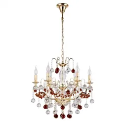 Подвесная люстра Crystal Lux FRUTA SP6 GOLD