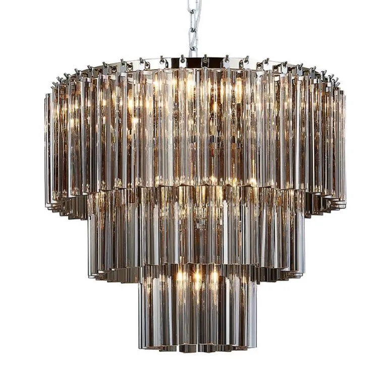 Подвесная люстра Newport 8708+2/C fume М0065971 Подвесная люстра Newport 8708+2/C fume М0065971