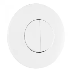 Выключатель круглый двухклавишный с рамкой Arte Milano SET08-1-30-2 white