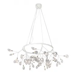 Подвесная светодиодная люстра Crystal Lux Evita SP45 D White/Transparent