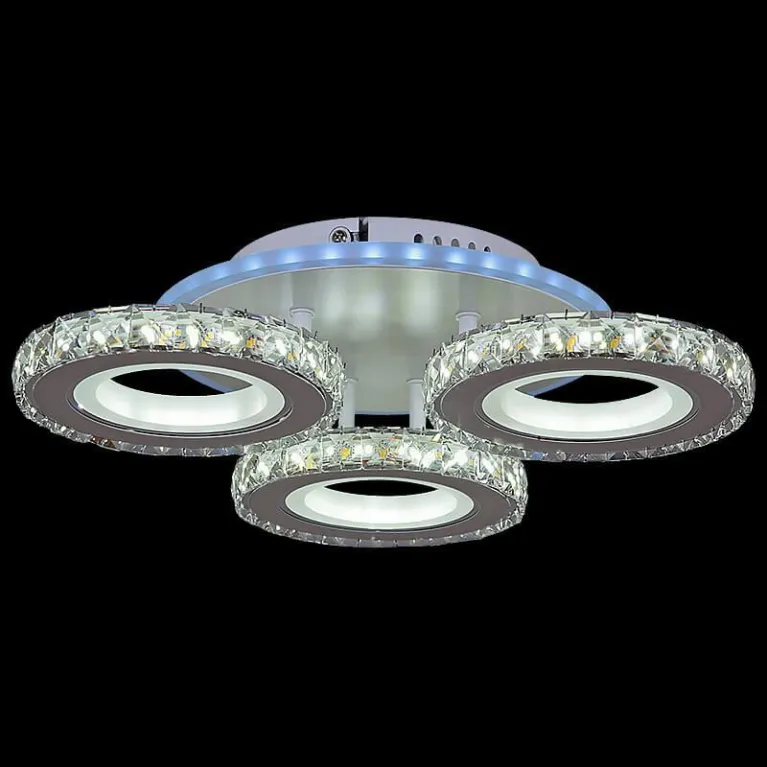 Потолочная светодиодная люстра Reluce 03900-0.3-03A WH+CR (RGB)