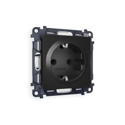 Комплект механизма розетки с/з со шторками Ambrella Volt Alfa MA807010