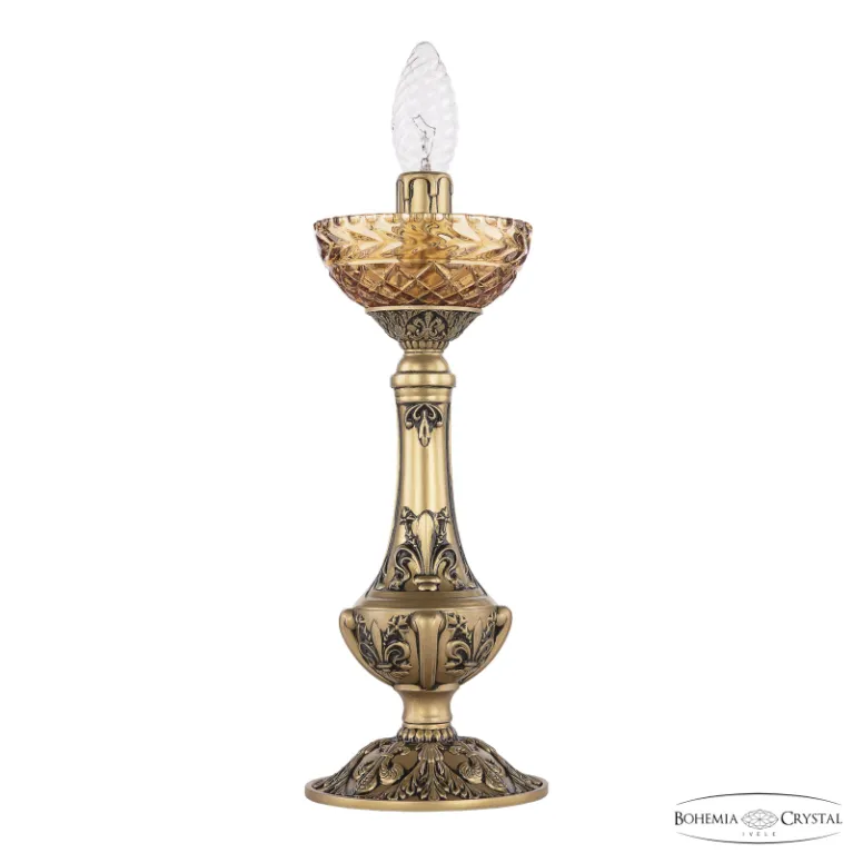 Настольная лампа Bohemia Ivele Crystal AL79100L/12 AGB P Amber/M-1F