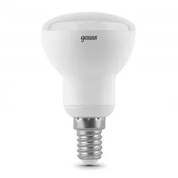 Лампа светодиодная рефлекторная Gauss E14 6W 3000K матовая 106001106