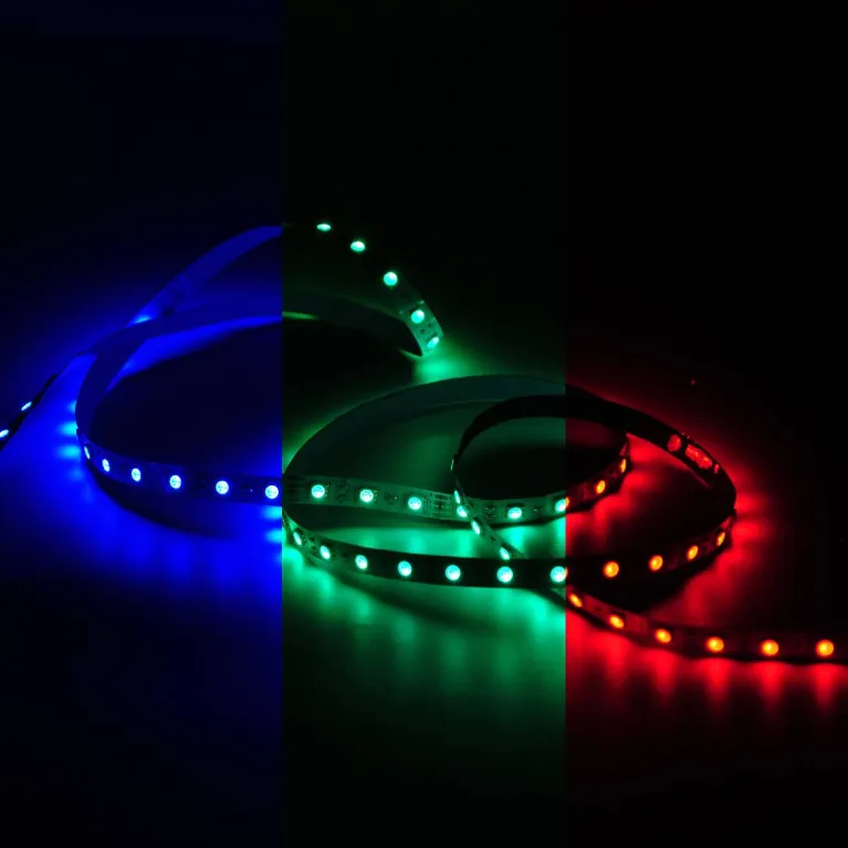 Светодиодная лента Gauss 12В 5050 10Вт/м RGBK 5м IP20 BT055
