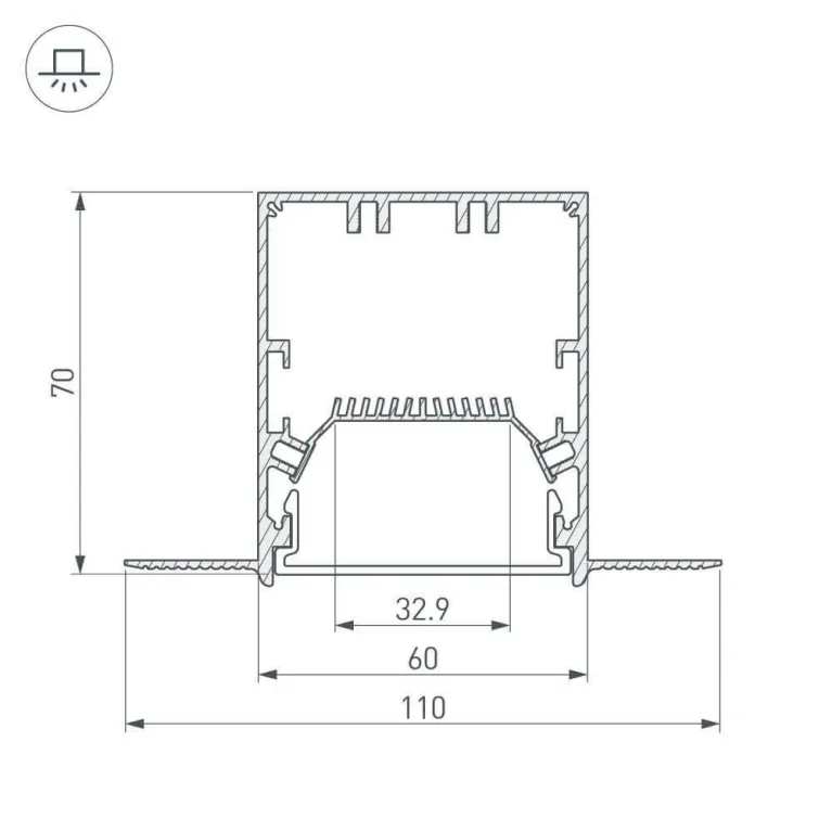 Профиль Arlight SL-LINIA 027161