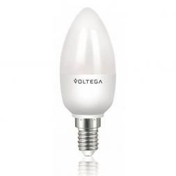 Лампа светодиодная Voltega E14 6W 4000К матовая VG3-C2E14cold6W 4713
