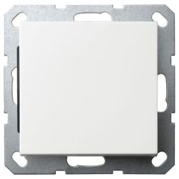 Выключатель одноклавишный Jasmart в комплекте с накладкой 10A 250V белый глянцевый G3011W
