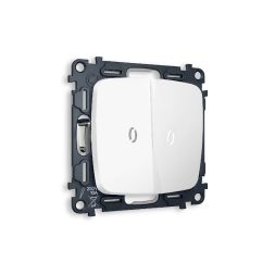Комплект механизма 2-кл выключателя с подсветкой Ambrella Volt Omega MO124015