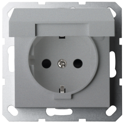 Двойная розетка SHUKO Jasmart с крышкой с защитными шторками (2P+T) 16A 250V G5505S