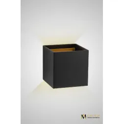Настенный светильник AM Group AM112-2X5W-BK+GD