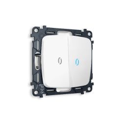 Комплект механизма 2-кл проходного выключателя с подсветкой Ambrella Volt Omega MO124040