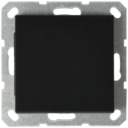 Звонковый механизм Jasmart в комплекте с накладкой 10A 250V черный матовый (soft touch) G3010PB
