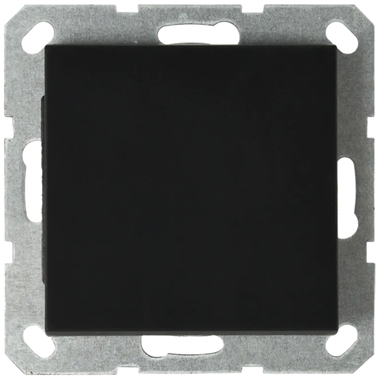 Звонковый механизм Jasmart в комплекте с накладкой 10A 250V черный матовый (soft touch) G3010PB