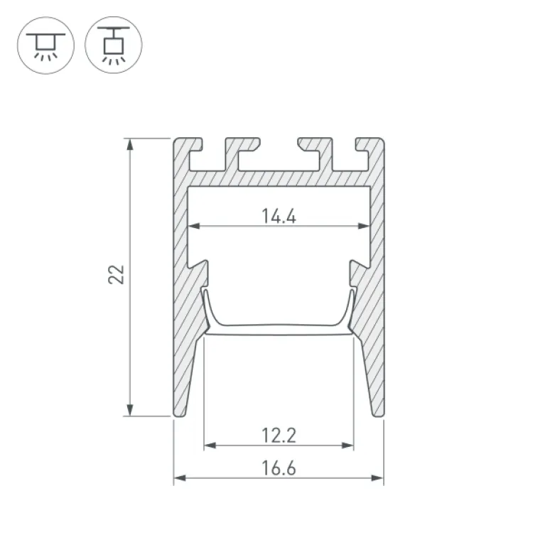 Профиль Arlight PDS-ZM 032856