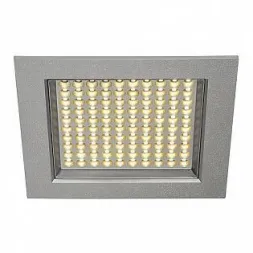 Светильник встраиваемый Ledpanel 100 SMD LED 6.5Вт, 3000К, 500lm, 90°, серебристый 162484