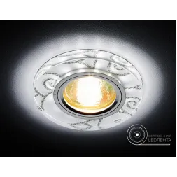 Встраиваемый светильник Ambrella light Crystal Spot S231 W/CH/M
