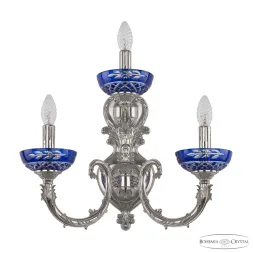 Бра Bohemia Ivele Florence 7109B16/2+1/210 Ni P Clear-Blue/H-1J
