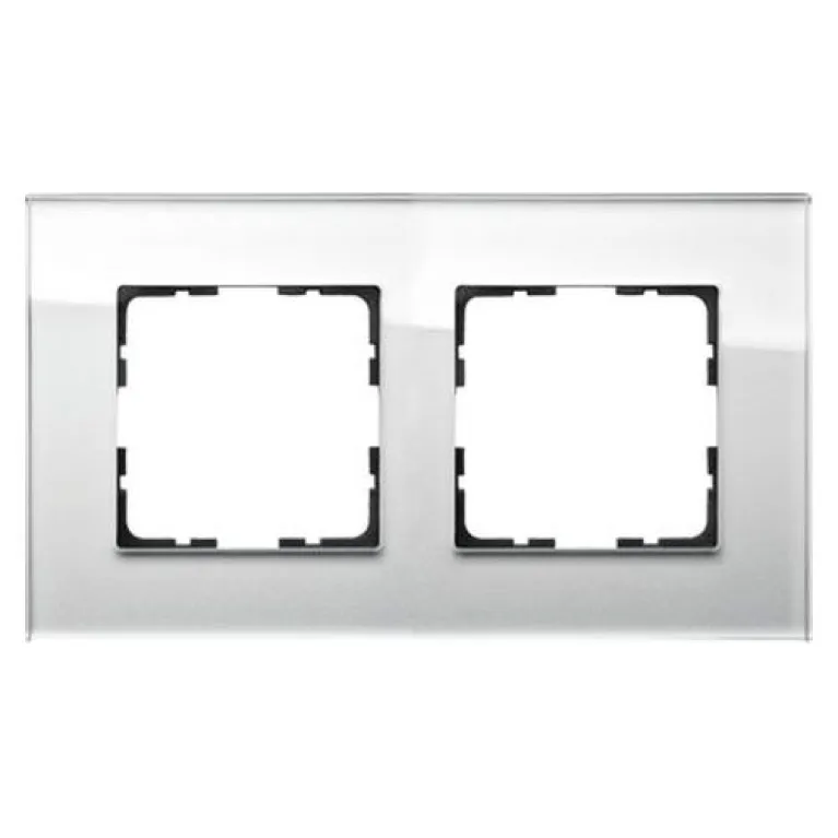 Рамка Jasmart G-Glass 2-постовая G1002GW