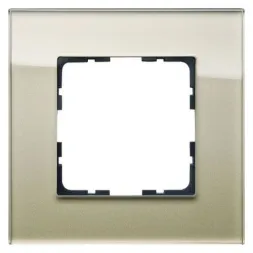 Рамка Jasmart G-Glass шампань 1-постовая G1001GG