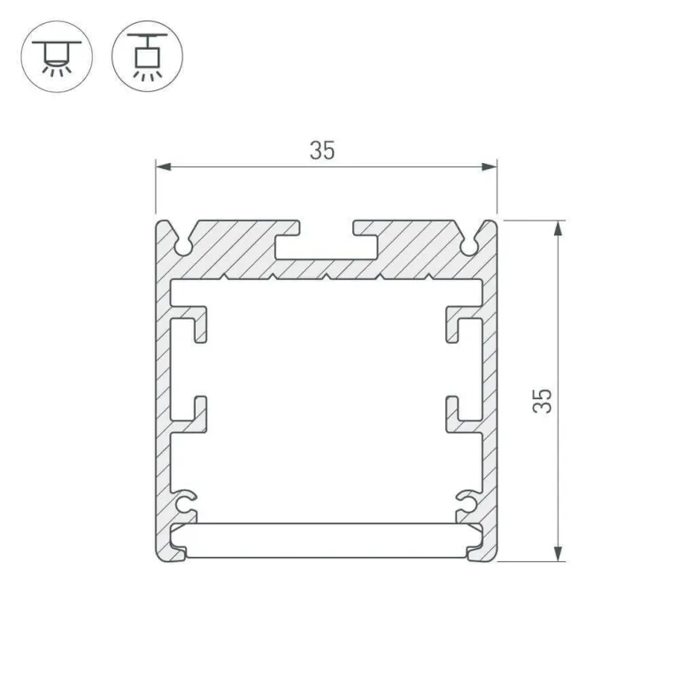 Профиль Arlight SL-ARC-LINE 025516