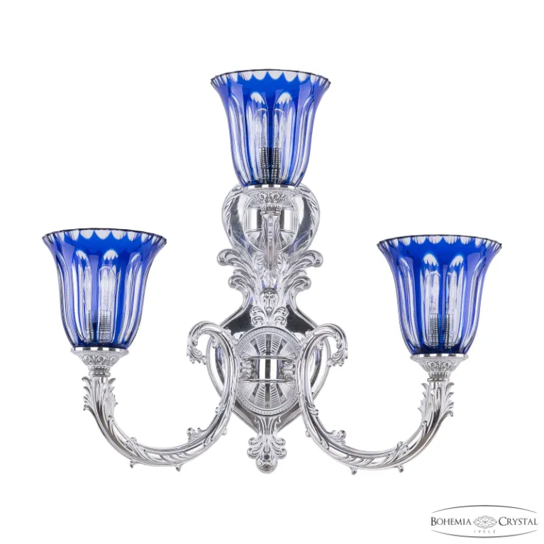 Бра Bohemia Ivele Florence 7109B16/2+1/210 NW P2 U Clear-Blue/H-1H