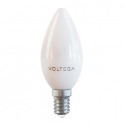 Лампа светодиодная Voltega E14 7W 4000К матовая VG2-C37E14cold7W 7049