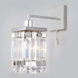 Бра Eurosvet Barra 10100/1 хром/прозрачный хрусталь Strotskis