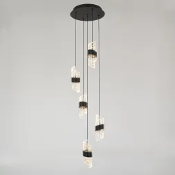 Каскадная люстра DeLight Collection MD23001022-5A matt black