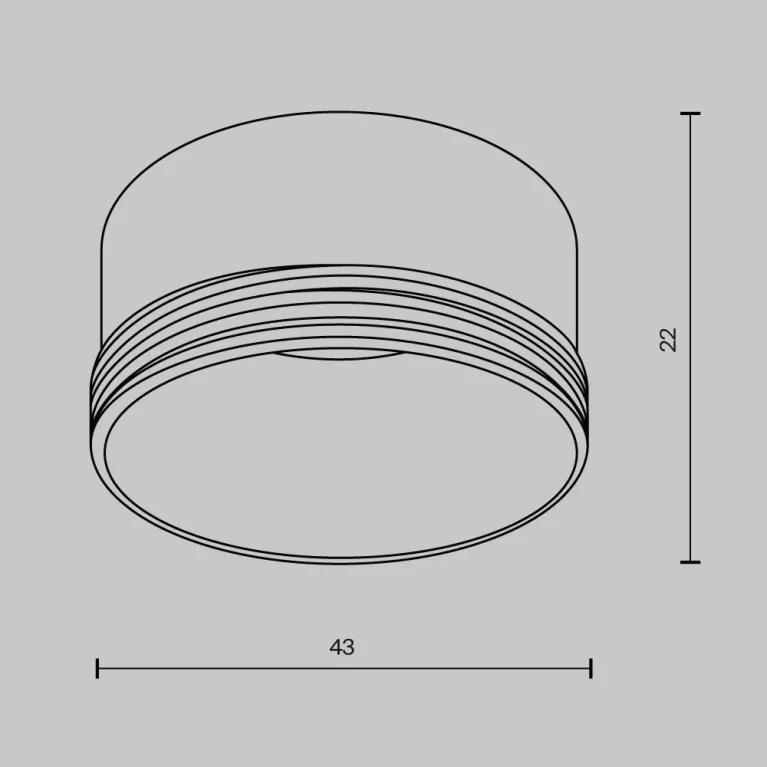 Кольцо декоративное для однофазного трекового светильника Maytoni Technical Focus LED RingS-5-W