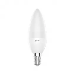 Лампа светодиодная диммируемая Gauss E14 6W RGBW матовая 103101406