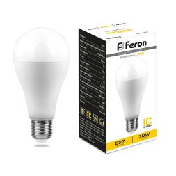 Лампа светодиодная Feron E27 30W 2700K матовая LB-130 38194