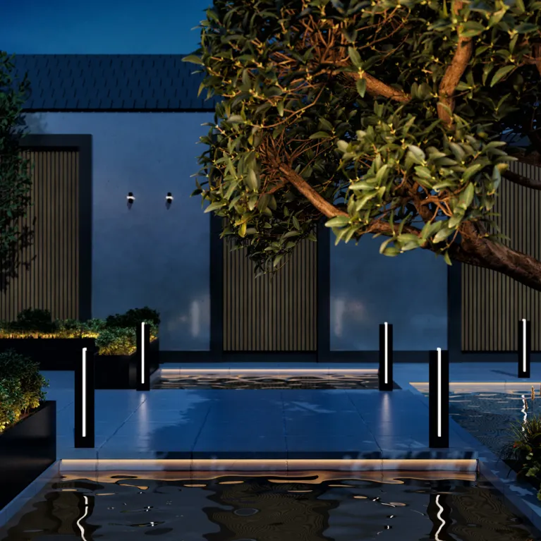 Уличный настенный светильник Maytoni Line O484WL-L6GF3K