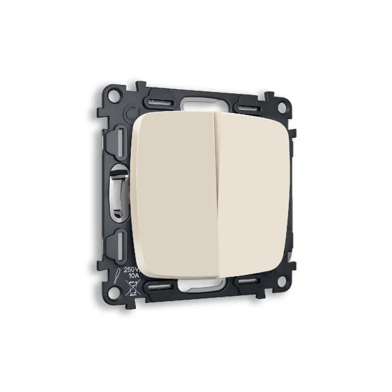 Комплект механизма 2-кл выключателя Ambrella Volt Omega MO323010