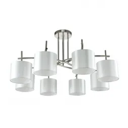 Люстра на штанге Crystal Lux SERGIO PL8 NICKEL