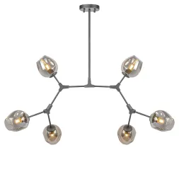 Люстра на штанге AM Group LOFT-6 BK