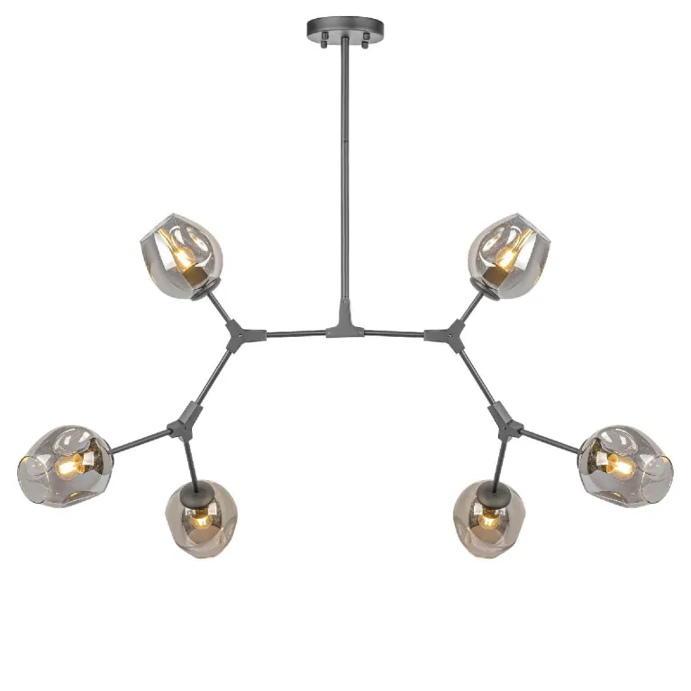 Люстра на штанге AM Group LOFT-6 BK