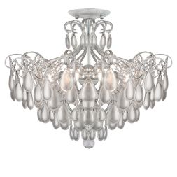 Потолочная люстра AM Group MONICA PL4 SILVER