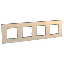 Рамка 4-постовая Schneider Electric Unica Quadro MGU6.708.56