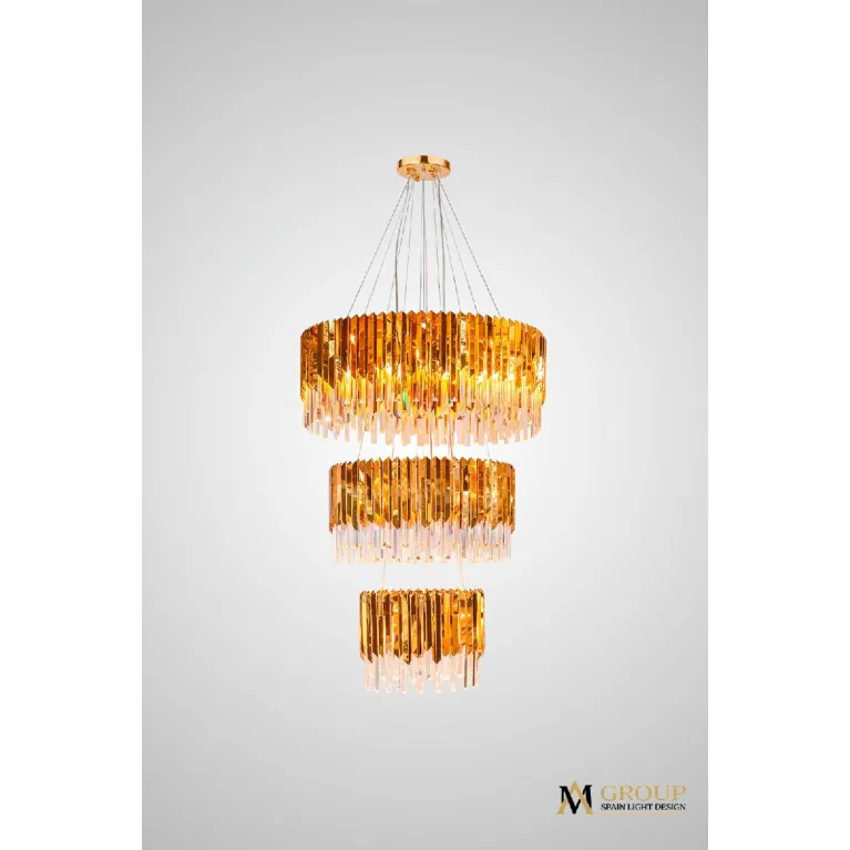Каскадная люстра AM Group Roberto Cavalli L800-600-400