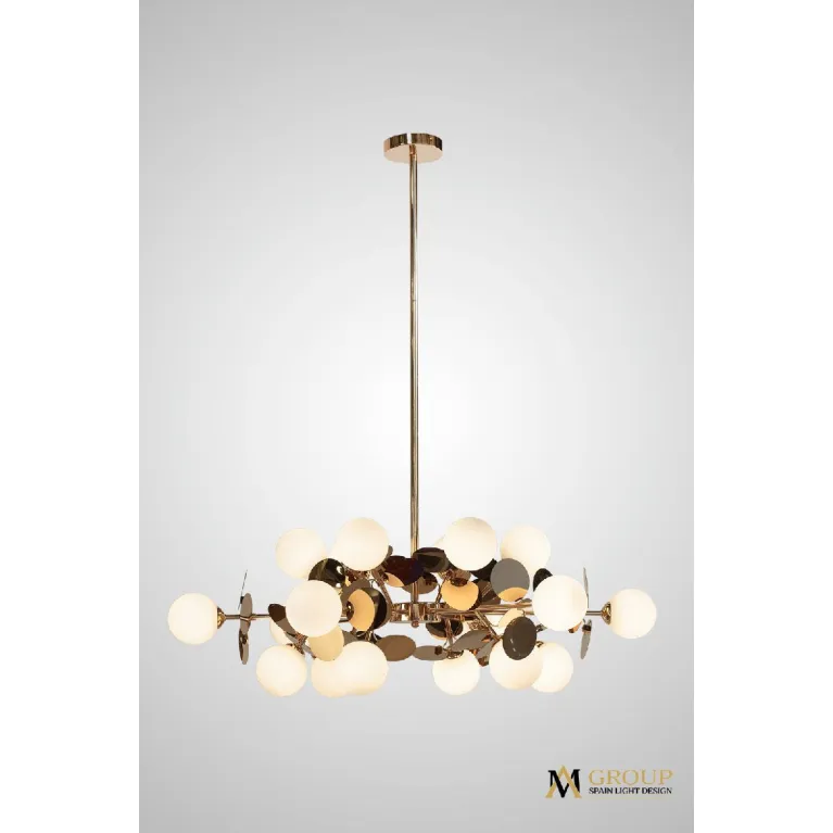 Люстра на штанге AM Group AM395 SP18 GOLD