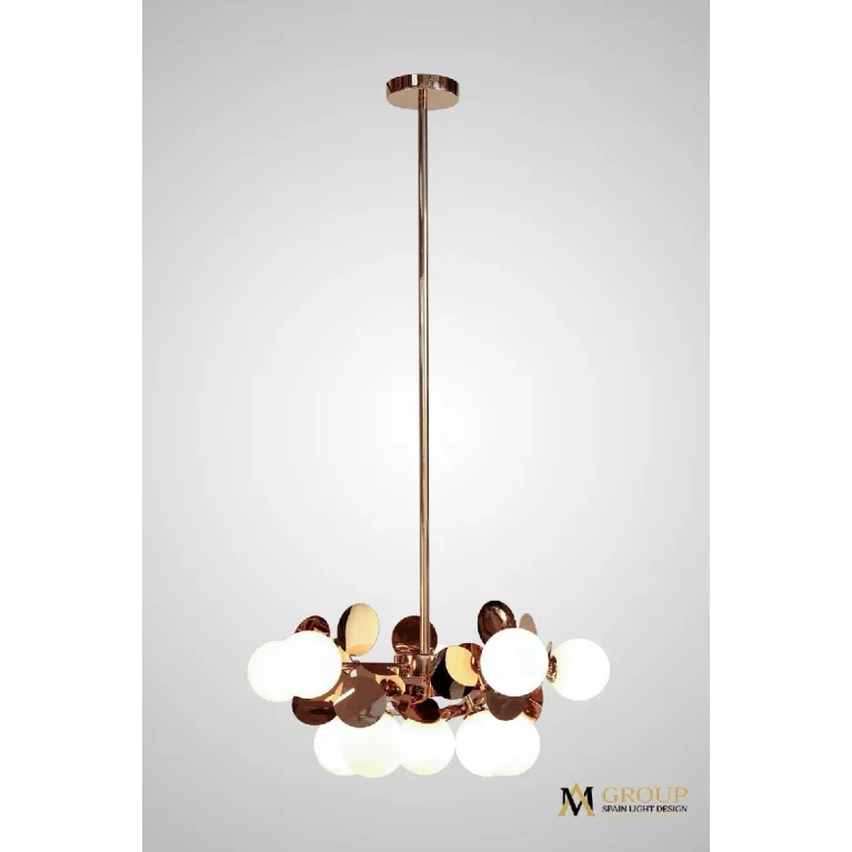 Люстра на штанге AM Group AM393 SP10 GOLD