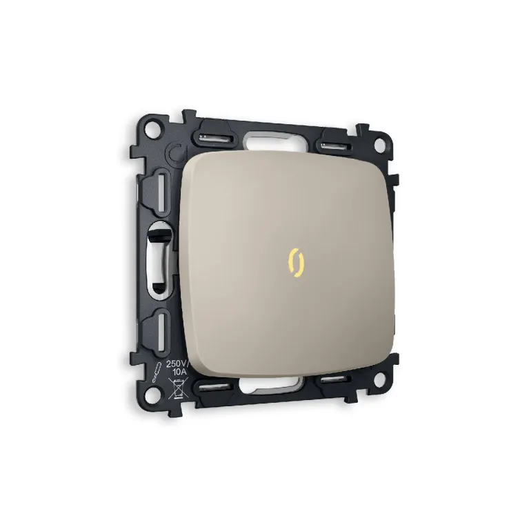 Комплект механизма 1-кл выключателя с подсветкой Ambrella Volt Omega MO362010