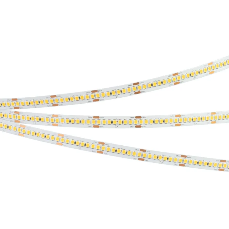 Светодиодная лента Arlight RT-A240-10mm 24V Warm3000 (22 W/m, IP20, 5m) (150 лм/Вт) 038745(1)