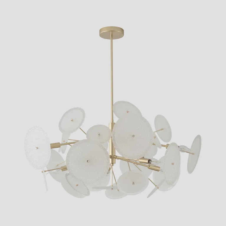 Люстра на штанге Crystal Lux DANDELION SP10 GOLD