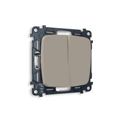 Комплект механизма 2-кл проходного выключателя Ambrella Volt Omega MO363020