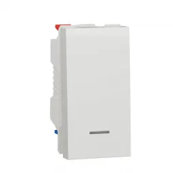 Переключатель одноклавишный с нейтралью Schneider Electric Unica New NU310318S